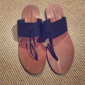 Lucky brand black flats size 8.5